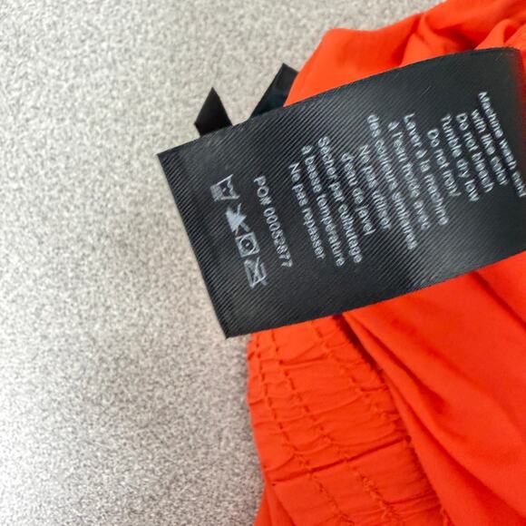 Rag & Bone Athletic Shorts XS Orange White Stripe Run Workout Train Lightweight - Picture 9 of 10